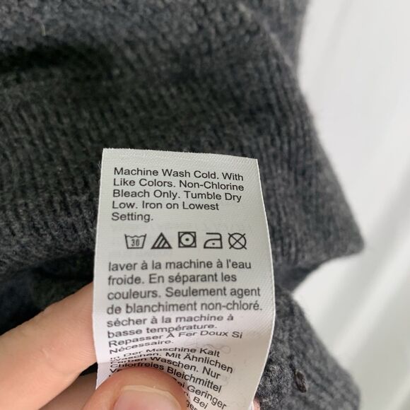 J. Crew Sweater Women's XL Dark Grey Knit Round Neck Long Sleeve Wool Alpaca - Picture 5 of 11